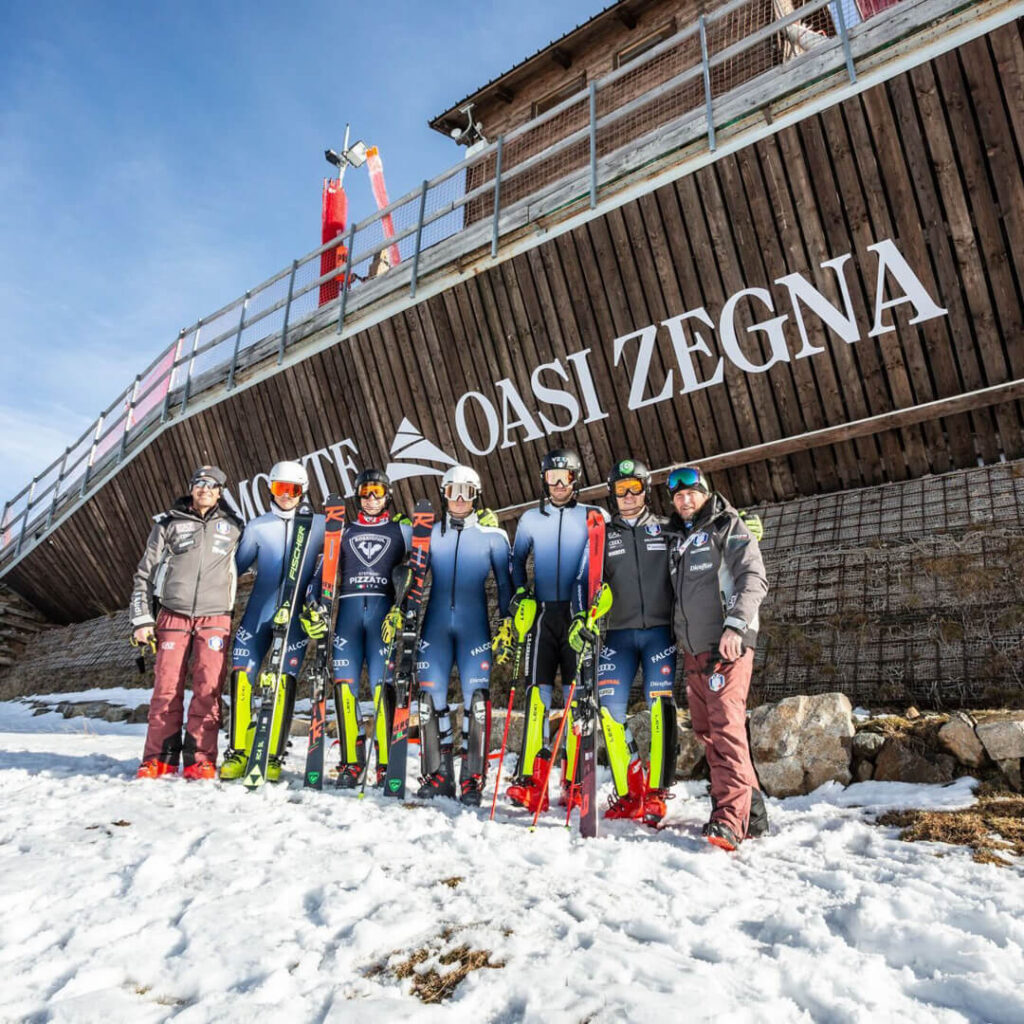 immagine sciatori squadra nazionale italiana
