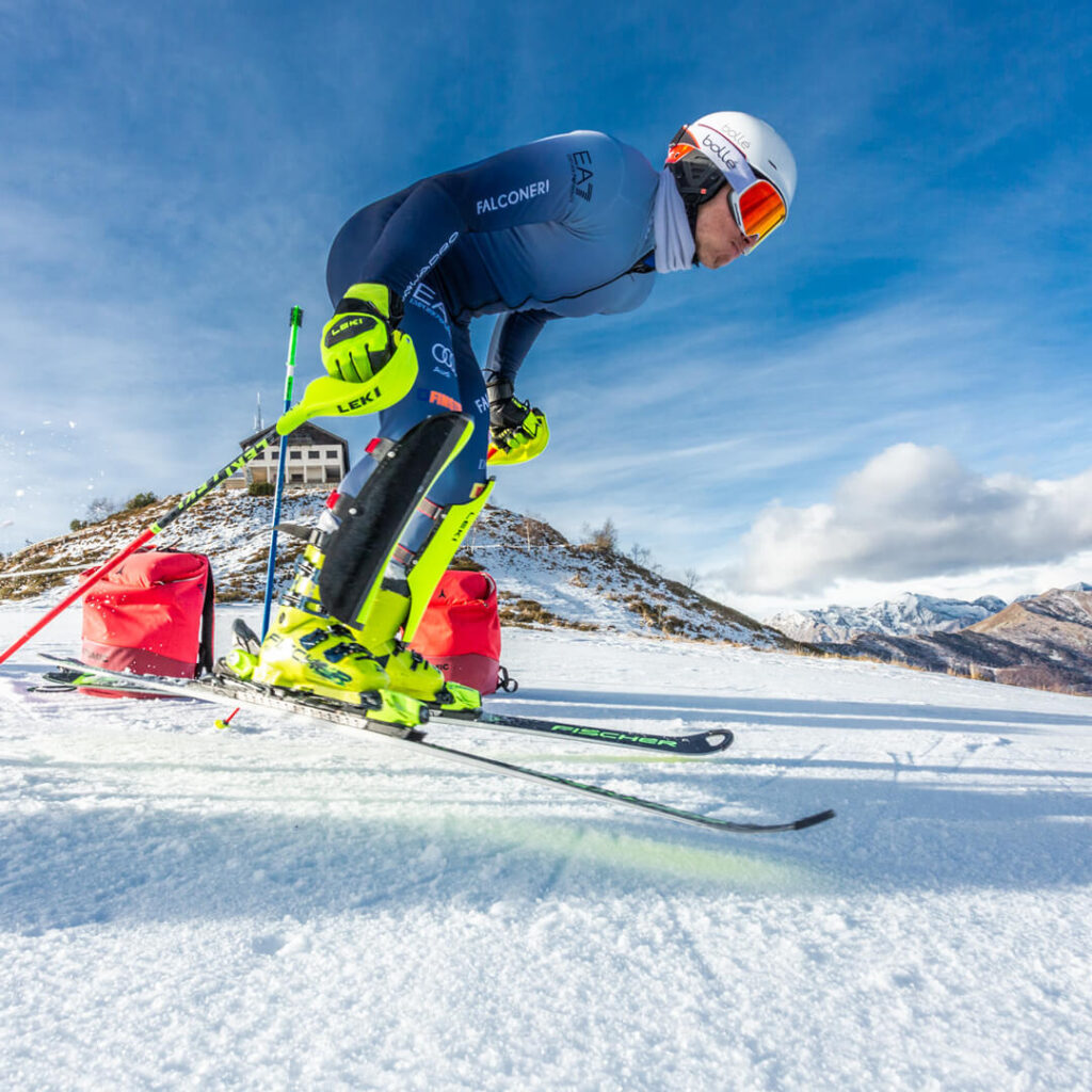 immagine allenamento sciatore nazionale